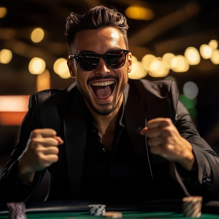 Dasbor permainan punipun dengan kategori sepak bola, kasino, dan slot